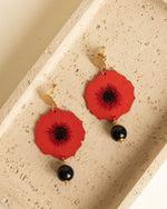 Carica immagine nel visualizzatore Galleria, Orecchini Papaveri