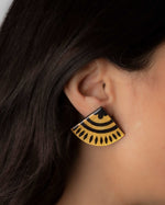 Carica immagine nel visualizzatore Galleria, Orecchini Ventaglio Oro