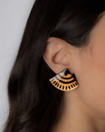 Carica immagine nel visualizzatore Galleria, Orecchini Ventaglio Ramato