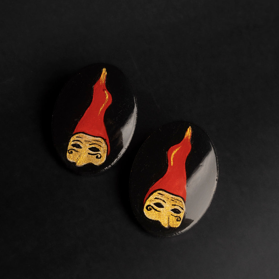 Orecchini Maschera e Corno