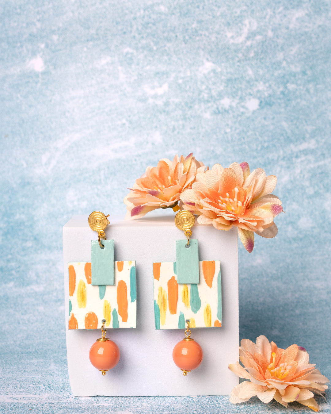 Orecchini Pennellate d’Amore Rosa Salmone