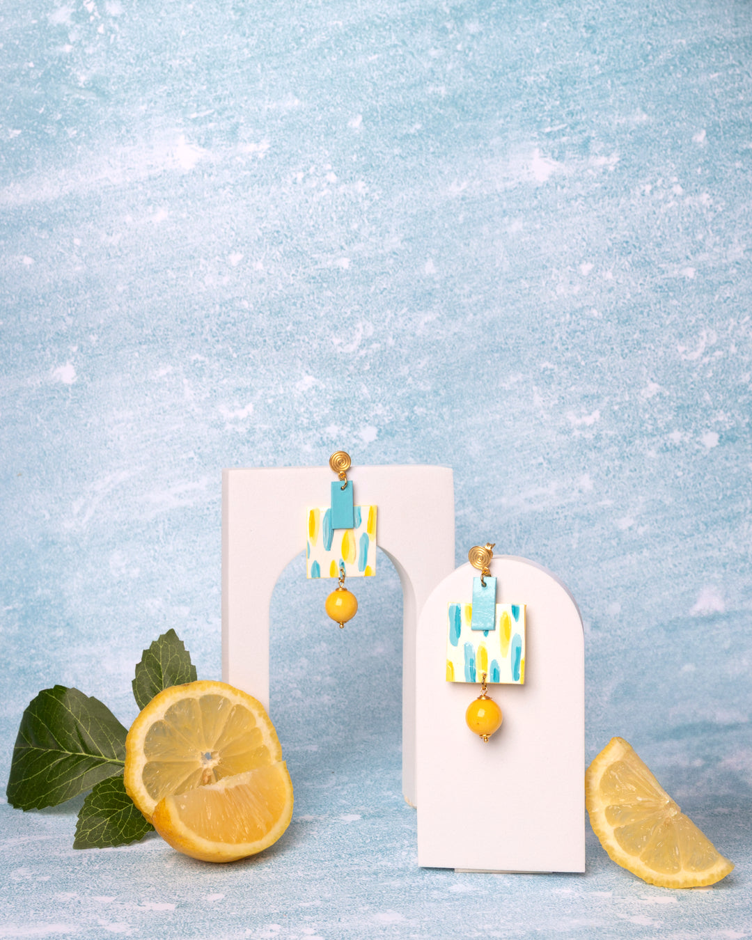 Orecchini Pennellate d’Amore  Giallo Sole