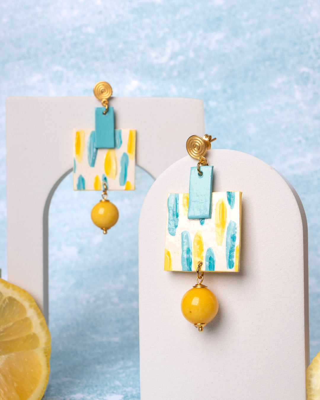 Orecchini Pennellate d’Amore  Giallo Sole