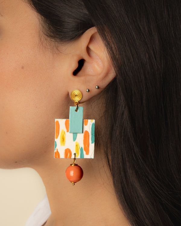 Orecchini Pennellate d’Amore Rosa Salmone