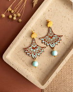 Carica immagine nel visualizzatore Galleria, Orecchini Mandala Turchese
