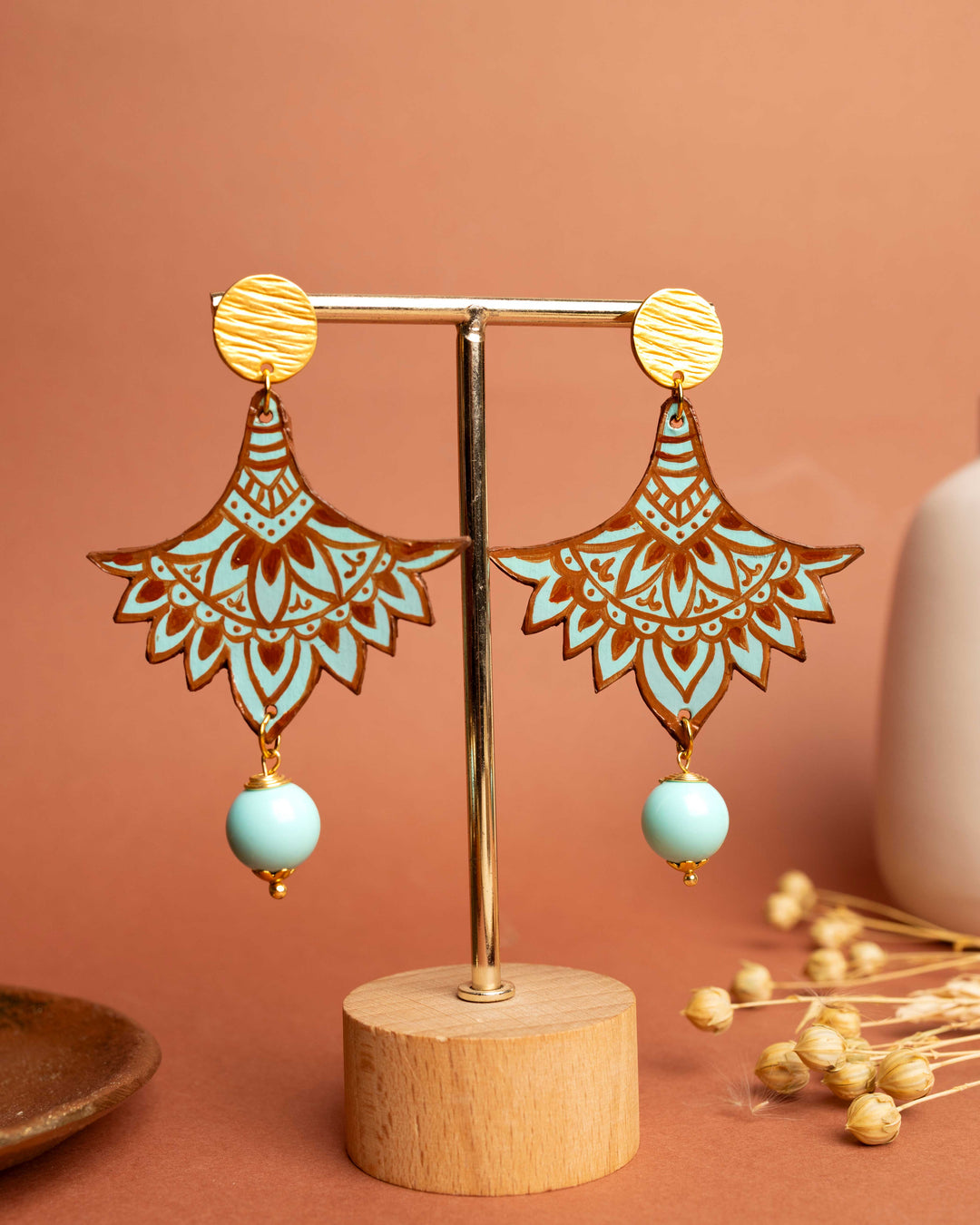 Orecchini Mandala Turchese