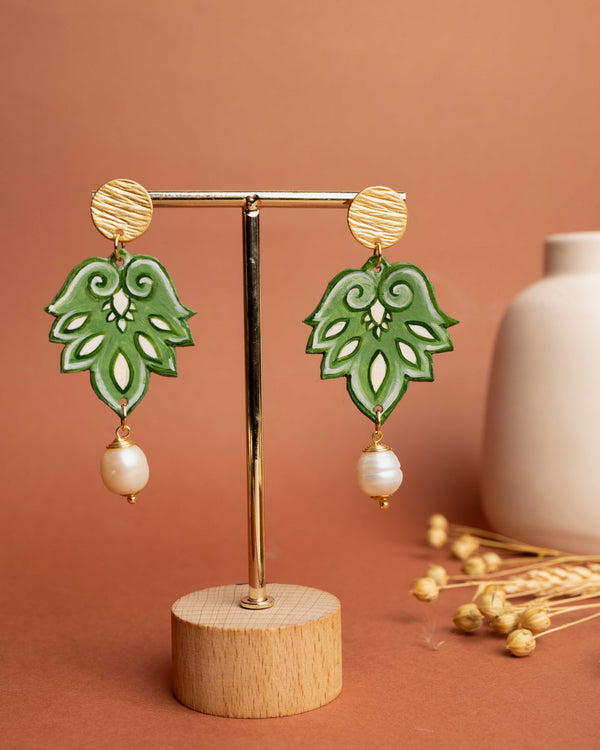 Orecchini Barocco Verde