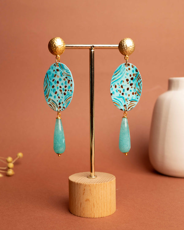 Orecchini Ghepardo Turchese