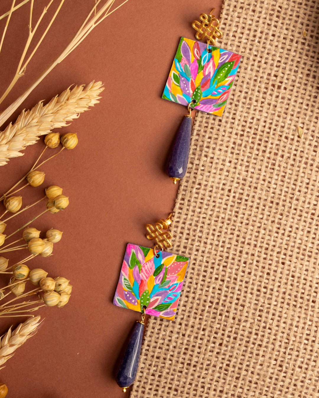 Orecchini Giungla Viola