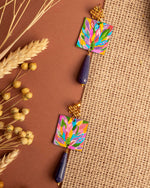 Carica immagine nel visualizzatore Galleria, Orecchini Giungla Viola
