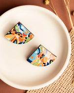 Carica immagine nel visualizzatore Galleria, Orecchini  Ventaglio Astratto
