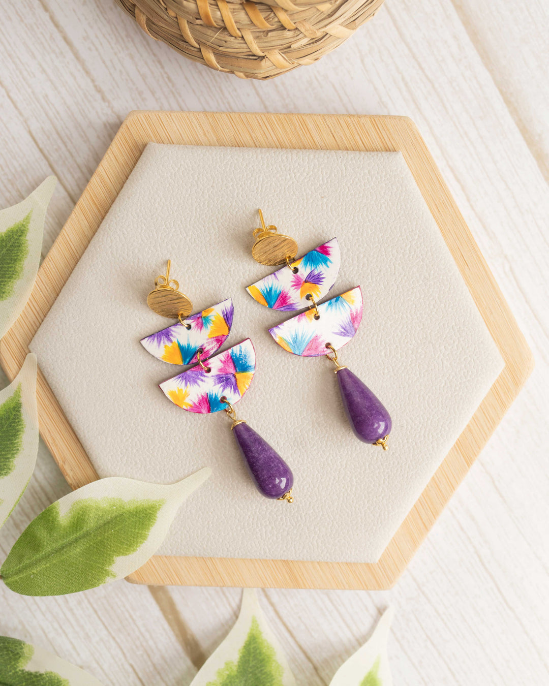 Orecchini Ali di Colori   Viola