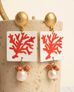 Carica immagine nel visualizzatore Galleria, Orecchioni Corallo Rosso
