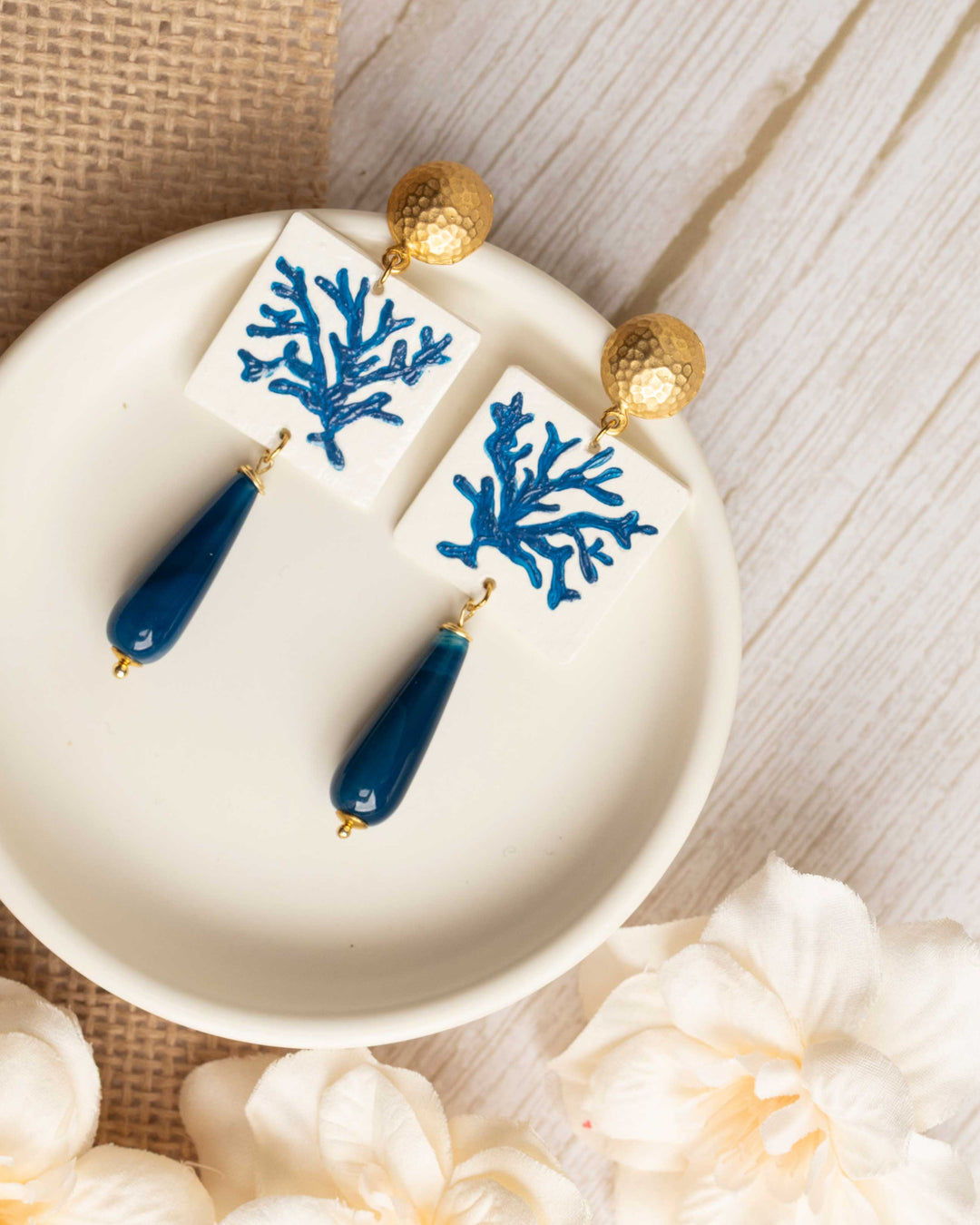 Orecchini Corallo Blu