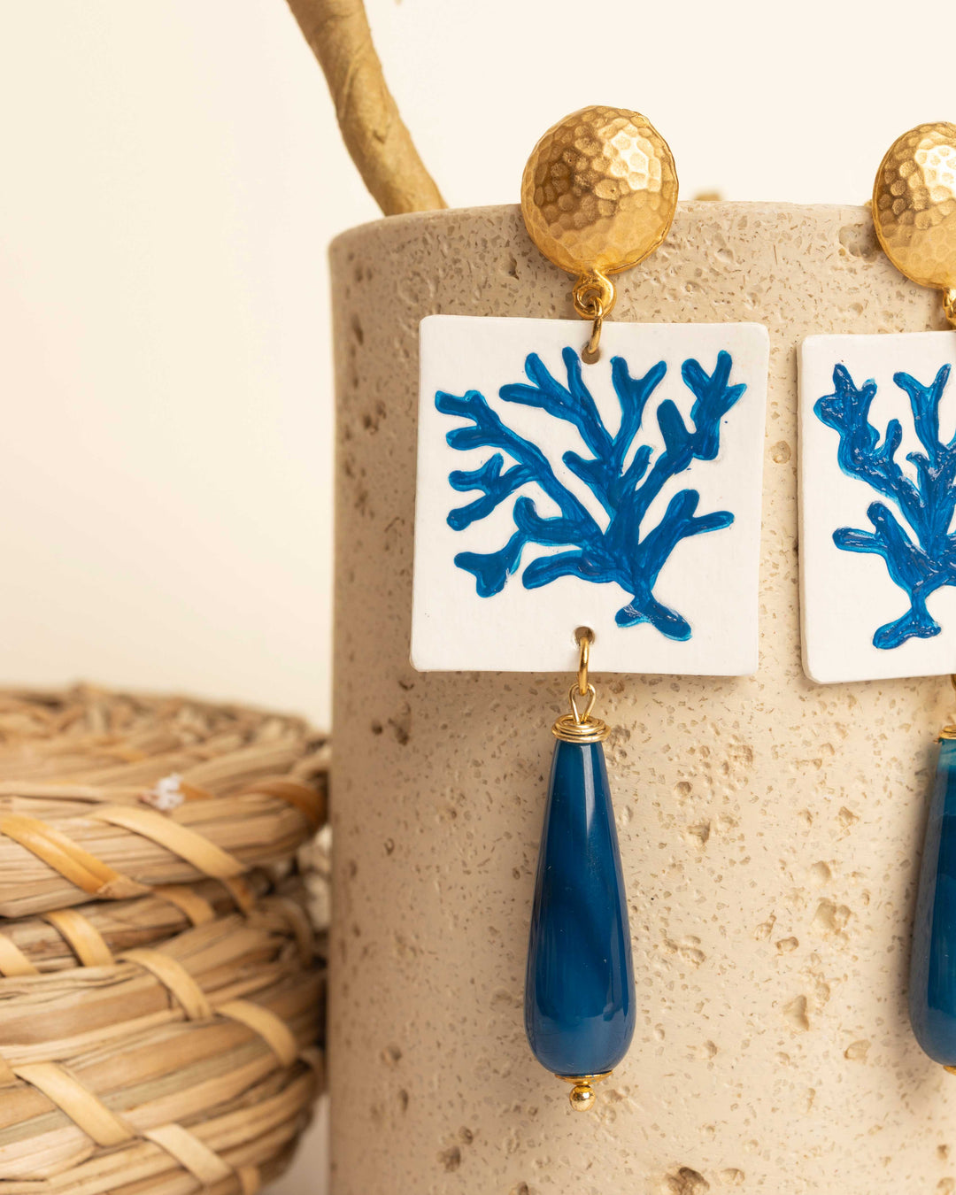 Orecchini Corallo Blu