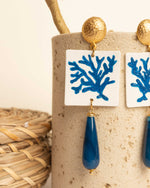 Carica immagine nel visualizzatore Galleria, Orecchini Corallo Blu
