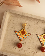 Carica immagine nel visualizzatore Galleria, Orecchini Retrò  Agata Marrone
