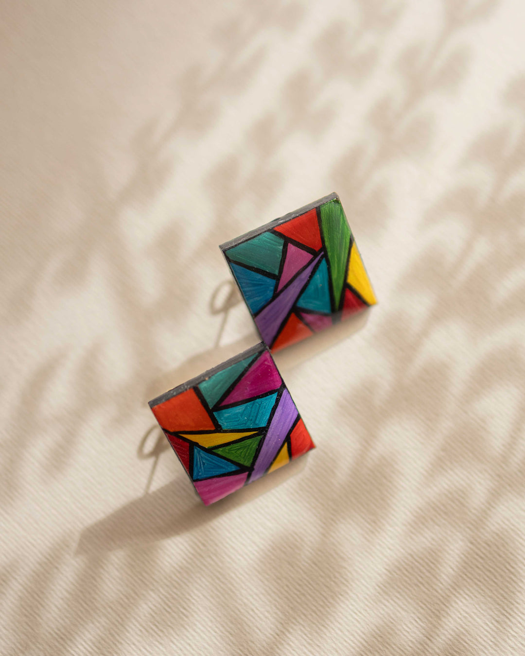 Orecchini a lobo Vetri Colorati