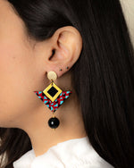 Carica immagine nel visualizzatore Galleria, Orecchini Retrò   Agata Nera
