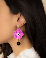 Carica immagine nel visualizzatore Galleria, Orecchini Anemone Viola
