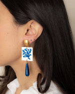 Carica immagine nel visualizzatore Galleria, Orecchini Corallo Blu
