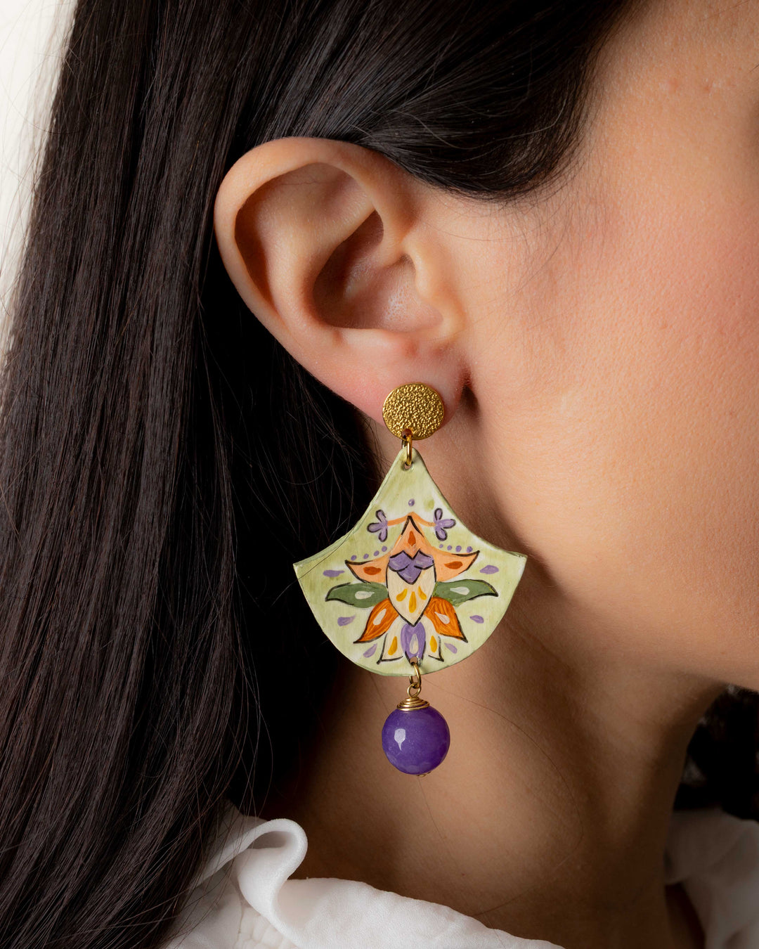 Orecchini Arabeschi Agata Viola