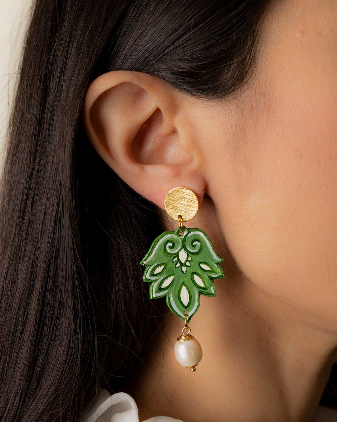 Orecchini Barocco Verde