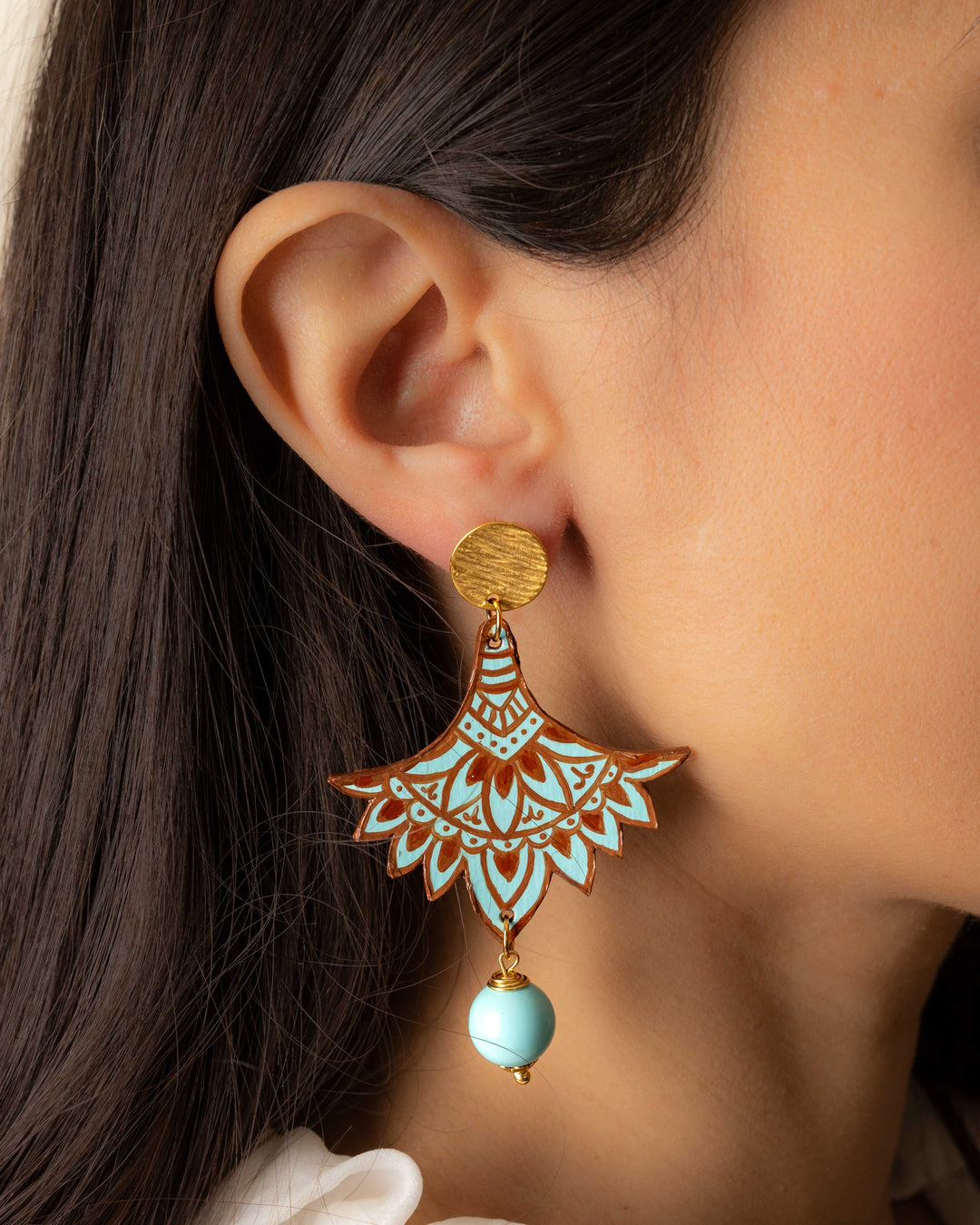 Orecchini Mandala Turchese