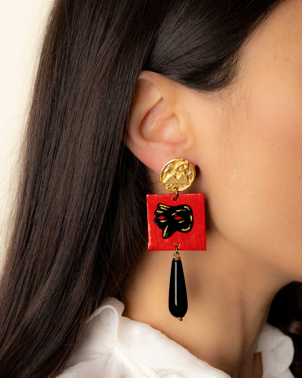 Orecchini Maschera di Pulcinella