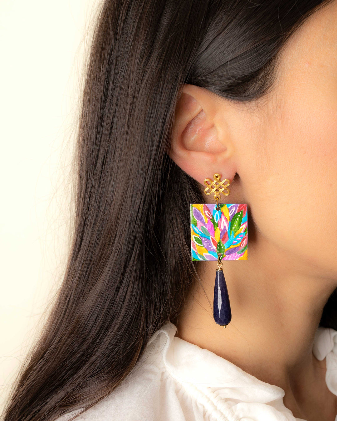 Orecchini Giungla Viola