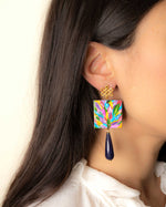 Carica immagine nel visualizzatore Galleria, Orecchini Giungla Viola
