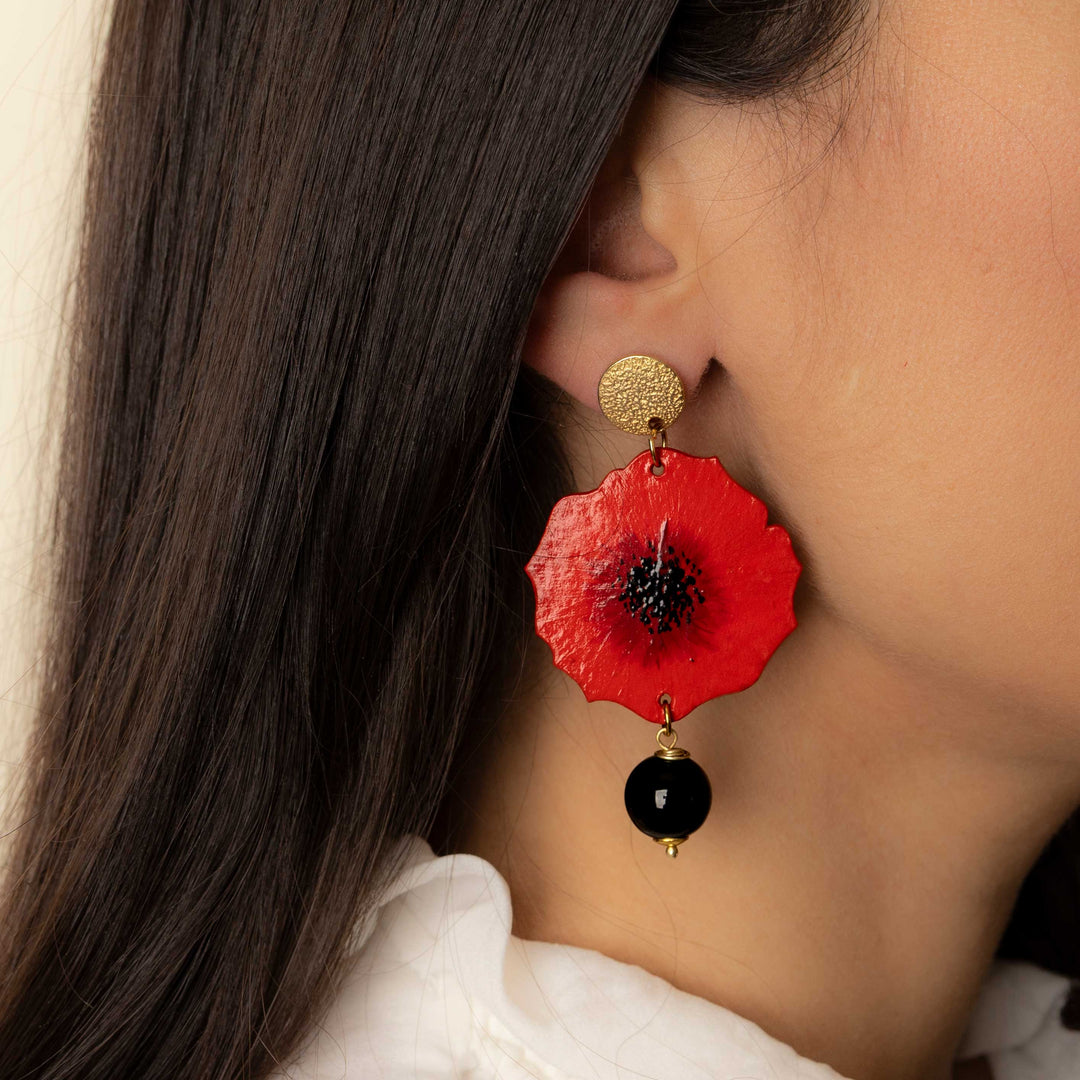Orecchini  Papaveri